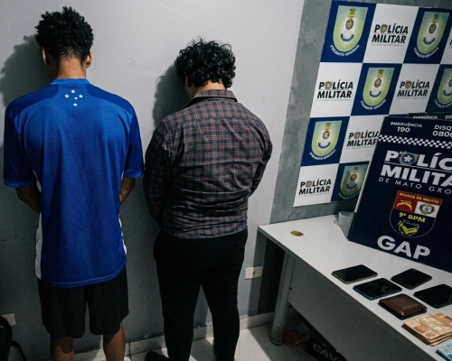 Dupla é presa por golpe de R$ 240 mil em empresa na capital; Produtos levados pra Poconé